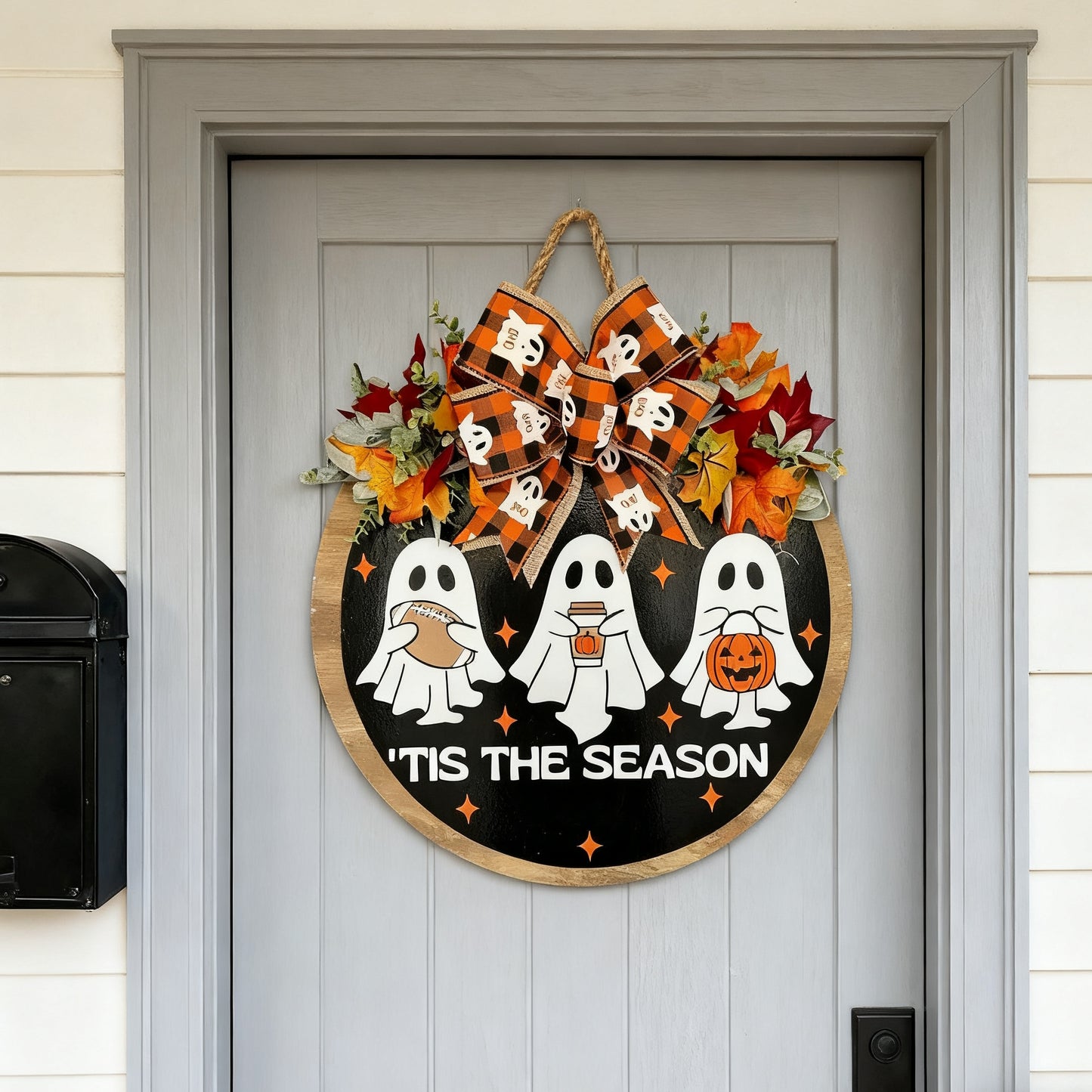 Ghost Doorplate Decoration Sign/Halloween Decor