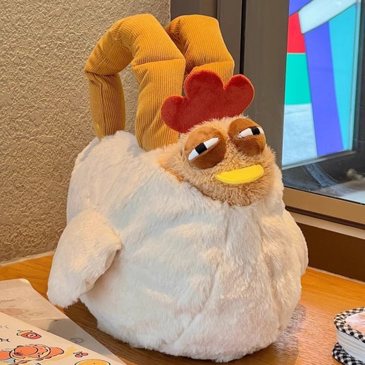 Gugu Chicken the Internet Famous Cartoon Plush Backpack