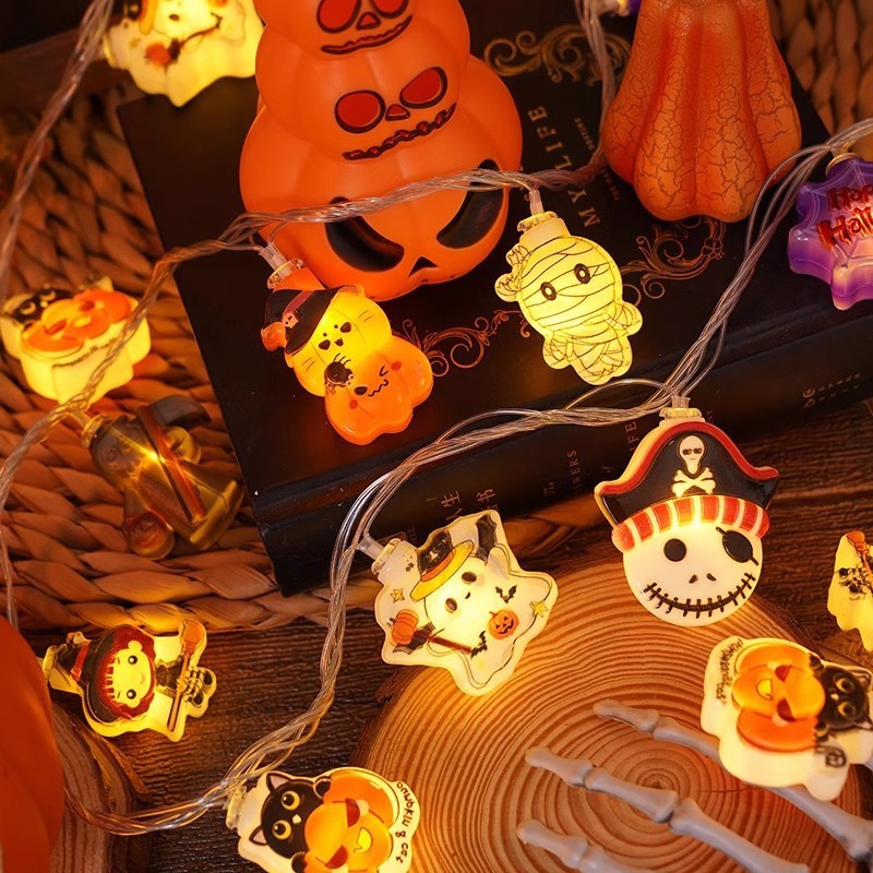 Halloween LED Pumpkin String Lights, Multicolored Lights Decorations