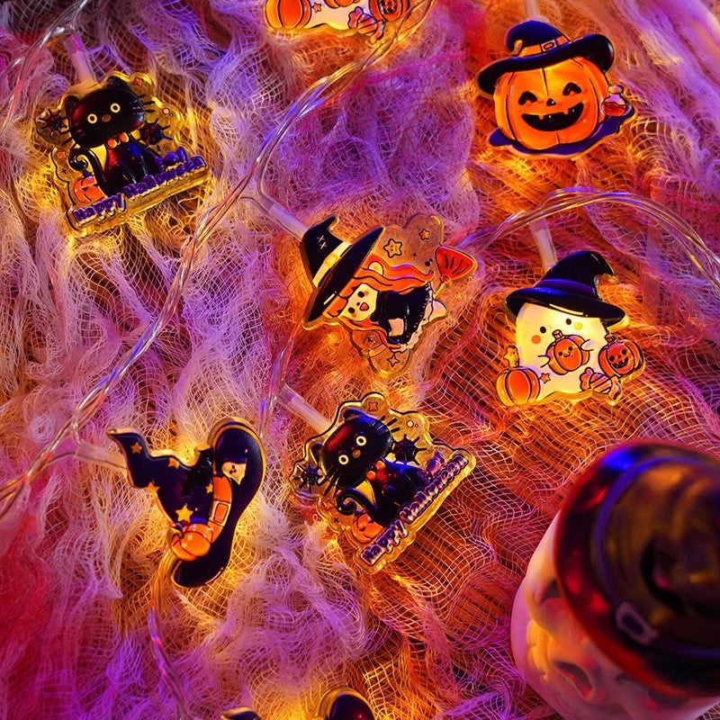 Halloween LED Pumpkin String Lights, Multicolored Lights Decorations