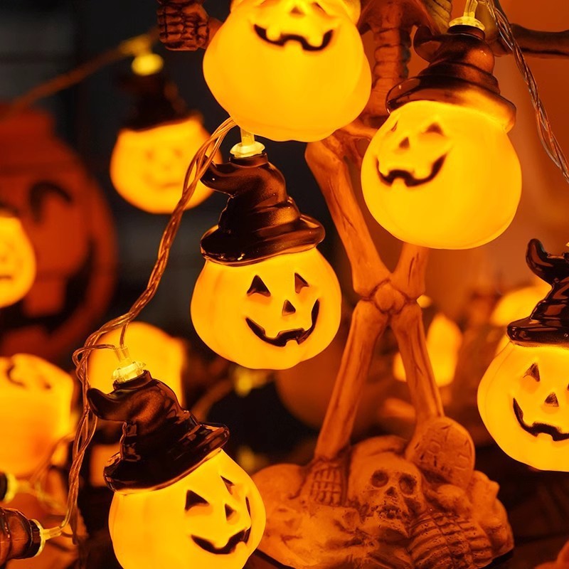 Halloween LED Pumpkin String Lights, Multicolored Lights Decorations