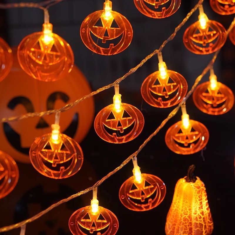 Halloween LED Pumpkin String Lights, Multicolored Lights Decorations
