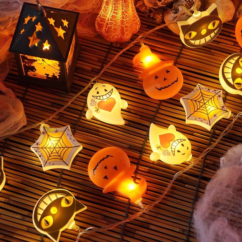 Halloween LED Pumpkin String Lights, Multicolored Lights Decorations