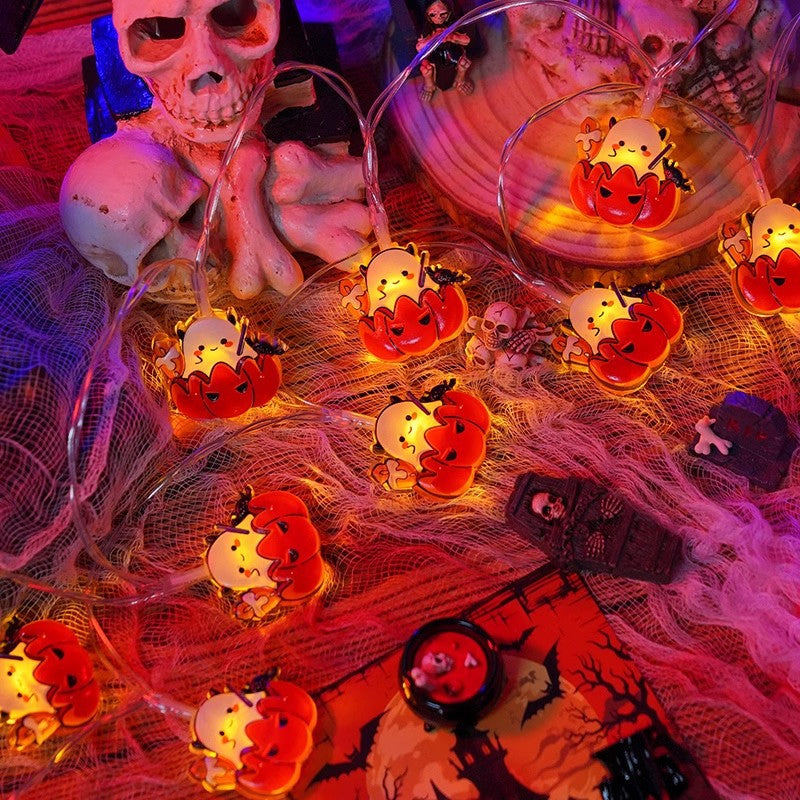 Halloween LED Pumpkin String Lights, Multicolored Lights Decorations