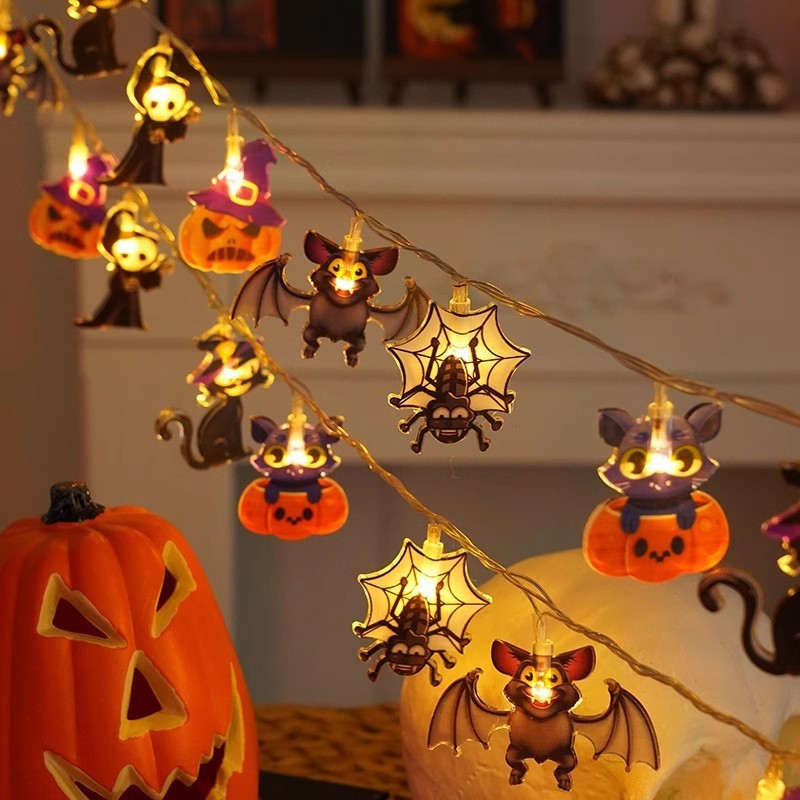 Halloween LED Pumpkin String Lights, Multicolored Lights Decorations