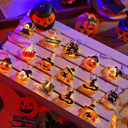 Halloween LED Pumpkin String Lights, Multicolored Lights Decorations