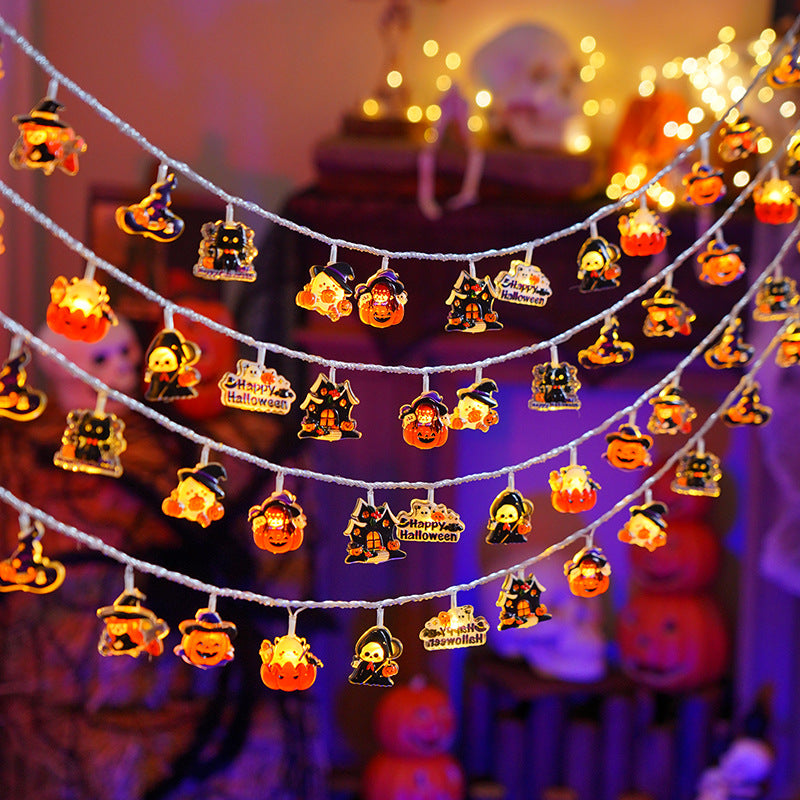 Halloween LED Pumpkin String Lights, Multicolored Lights Decorations