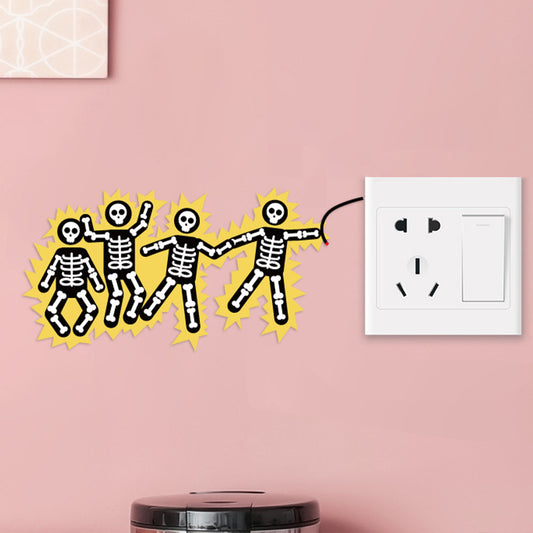 Skull Style Electrical Safety Switch Sticker