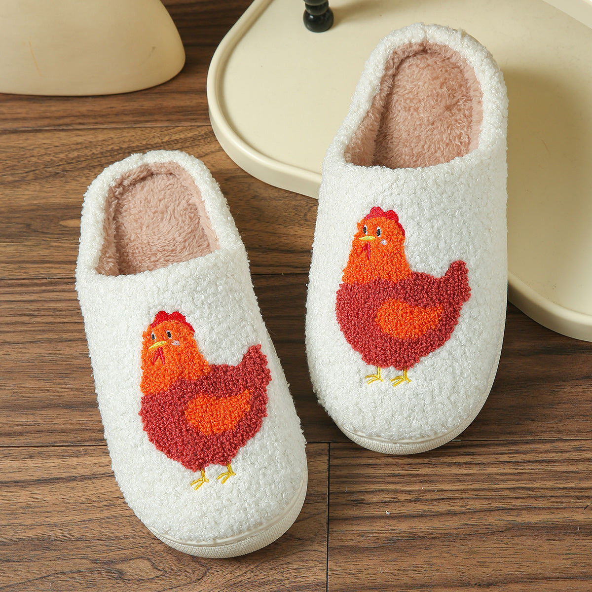 cartoon-themed house slippers