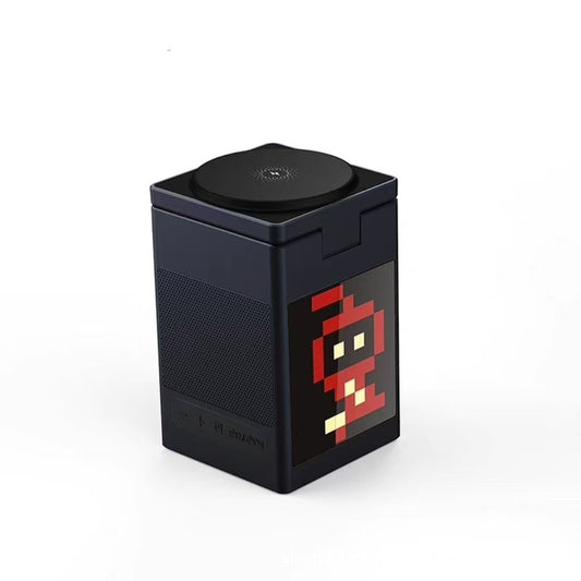 6-in-1 multi-functional magnetic wireless charger with Bluetooth speaker/alarm clock/pixel animation