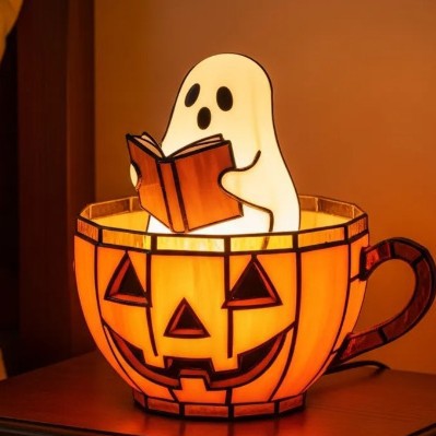 Cute Ghost Reading Book Lamp