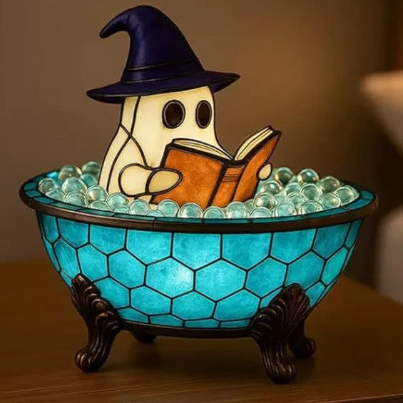 Cute Ghost Reading Book Lamp