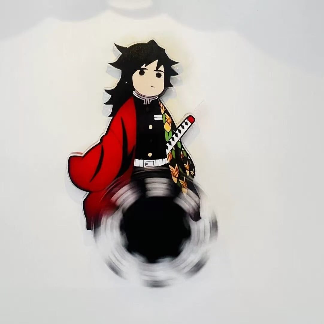 Demon Slayer: Tanjiro & Giyu Acrylic Rotating Fridge Magnet