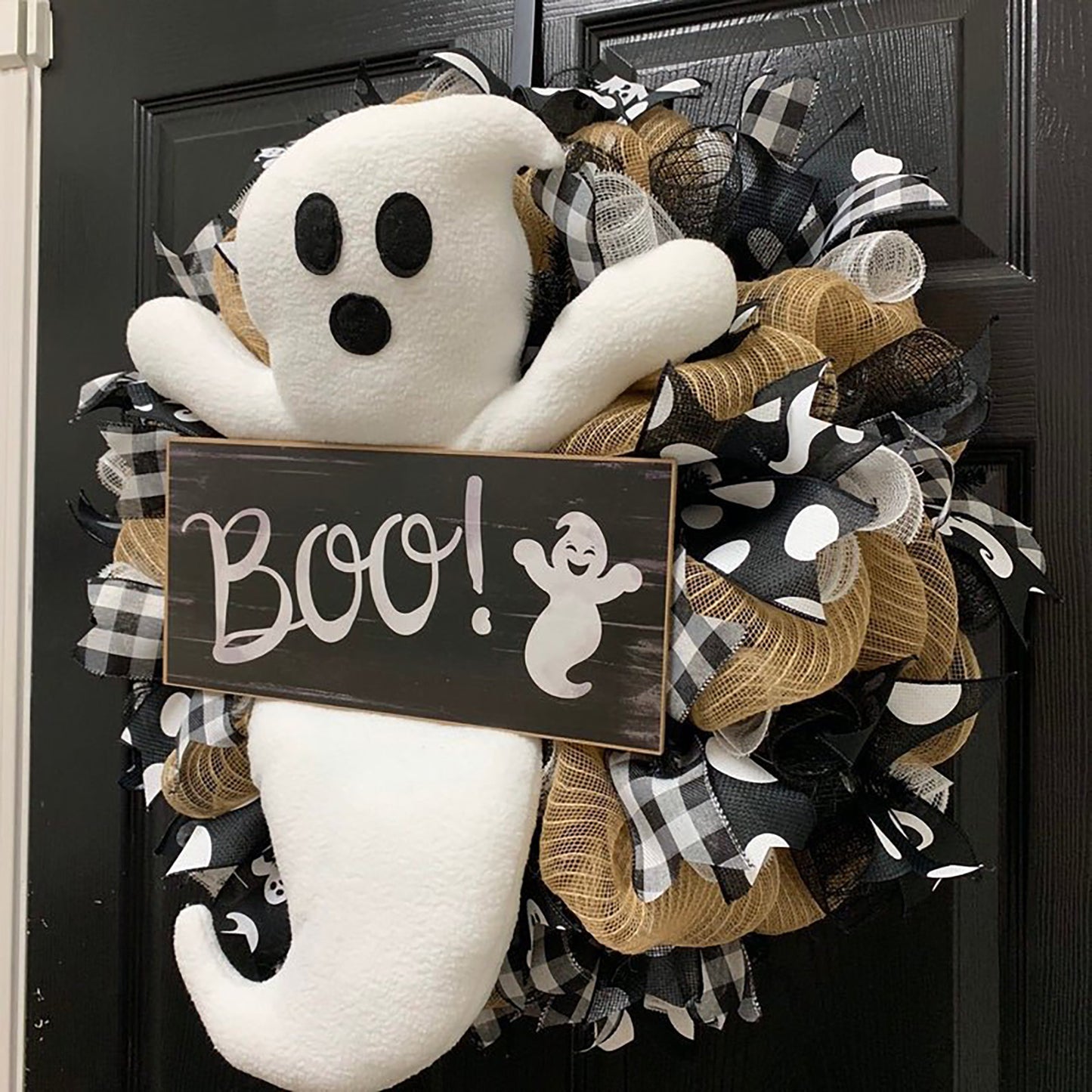 Ghost Doorplate Decoration Sign/Halloween Decor