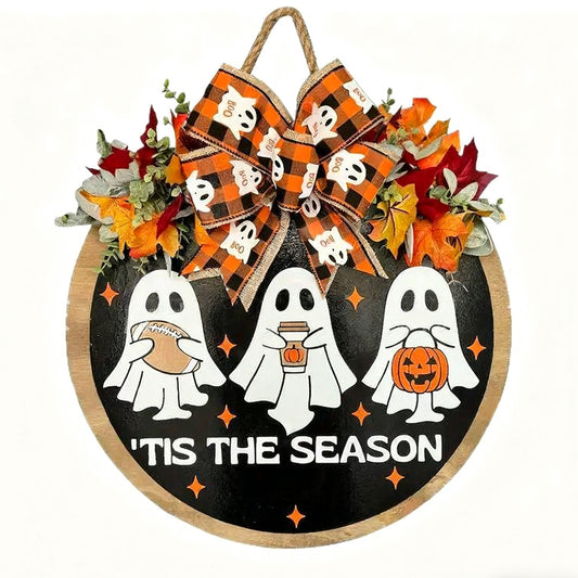 Ghost Doorplate Decoration Sign/Halloween Decor
