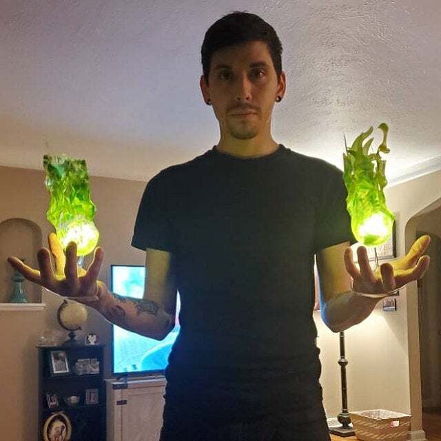 Halloween Floating Fireball Prop