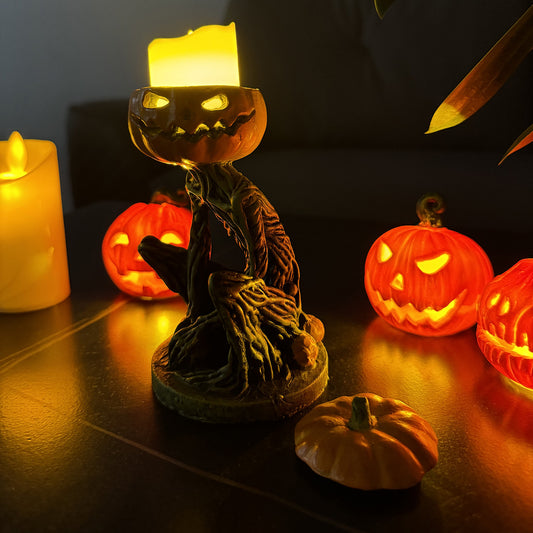 Halloween Pumpkin candle Holder