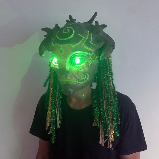Magical Glowing Forest Elf Halloween Mask