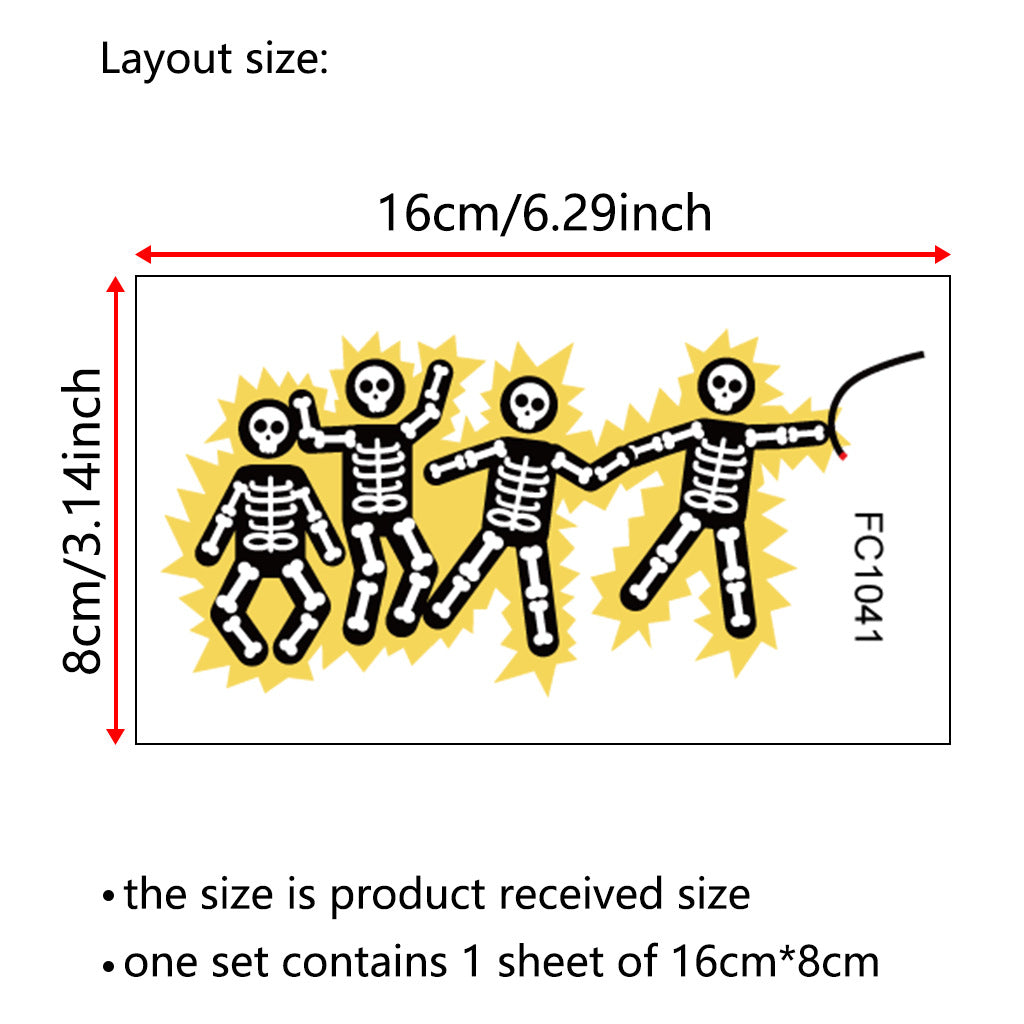 Skull Style Electrical Safety Switch Sticker