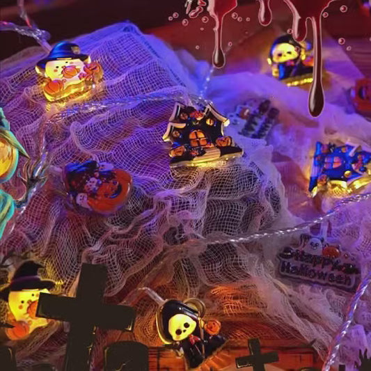 Halloween LED Pumpkin String Lights, Multicolored Lights Decorations