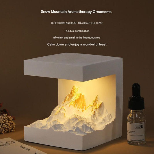 Snow Mountain Aromatherapy Ornaments Aromatherapy / Aroma diffuser stone ornaments / Decorative lights. Ideal as high-end and creative gifts for girls on wedding/birthday/graduation/ housewarming/ party
